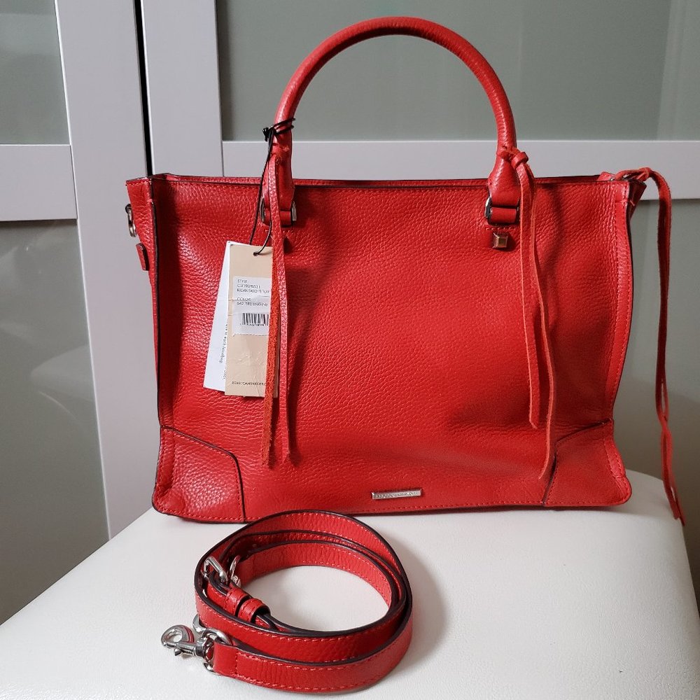 NWT Rebecca Minkoff Leather Satchel Crossbody - Picture 2 of 9